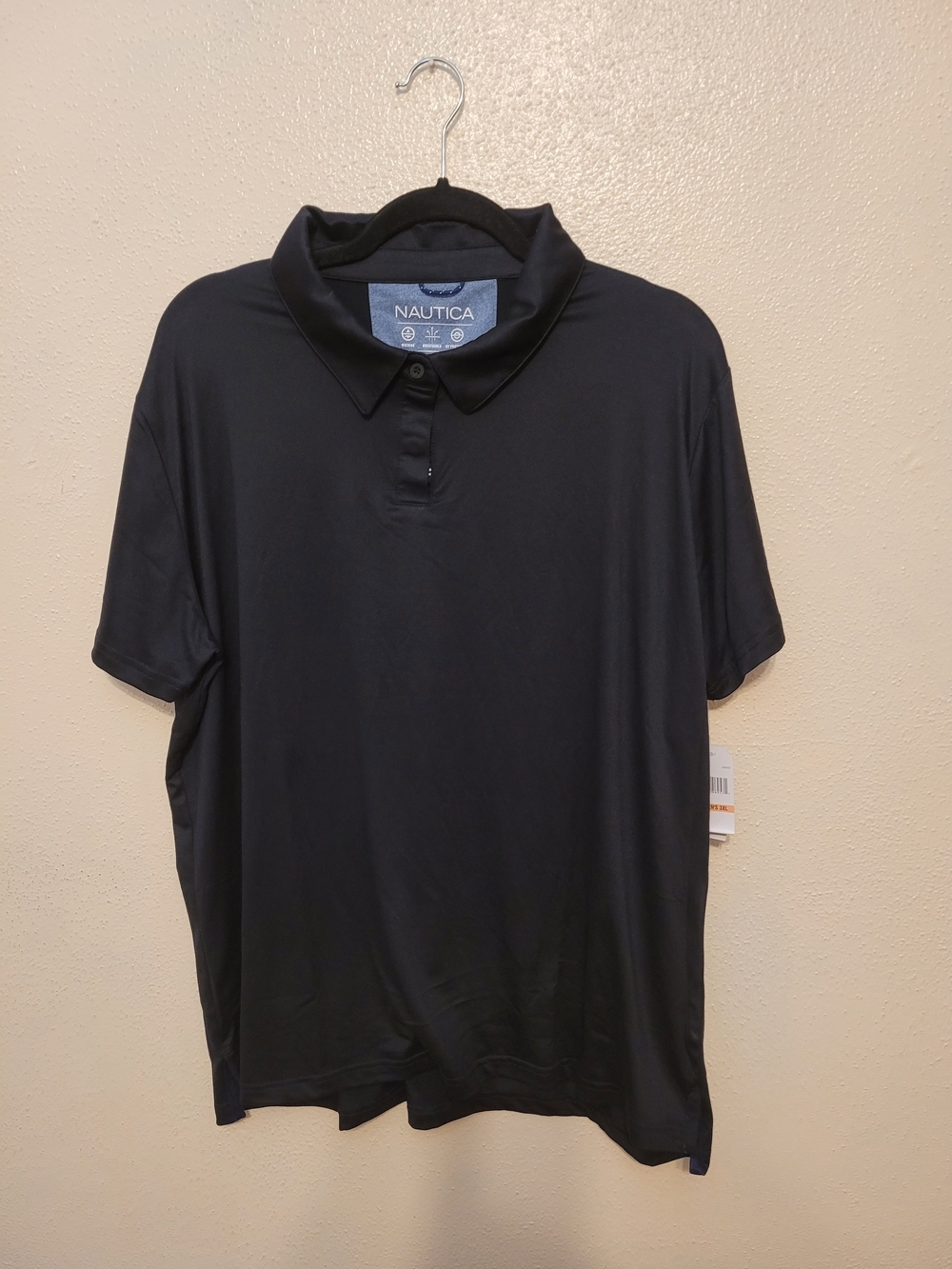Nautica Classic Black Short-Sleeve Golf Polo Womens XXXL NWT